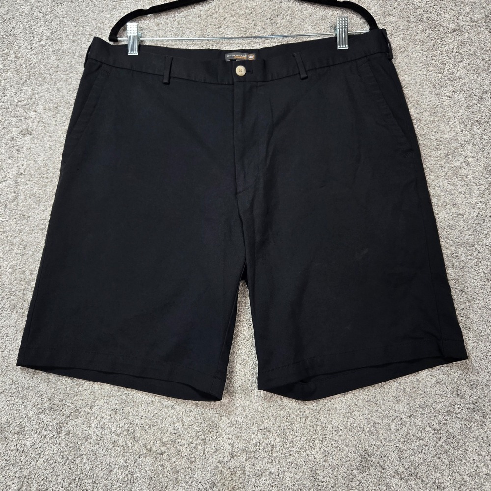 Peter Millar golf Shorts Men's 38x9 Black Crown Crafted Salem Performance